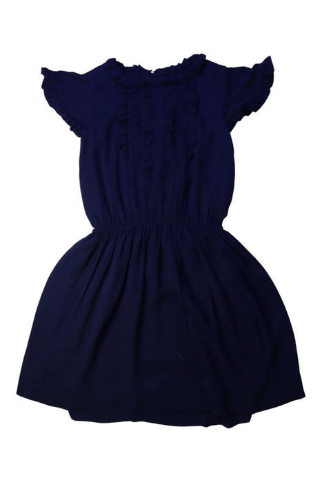 A Navy Short Sleeve Dresses from Polo Ralph Lauren in size 8Y for girl. (Front View)