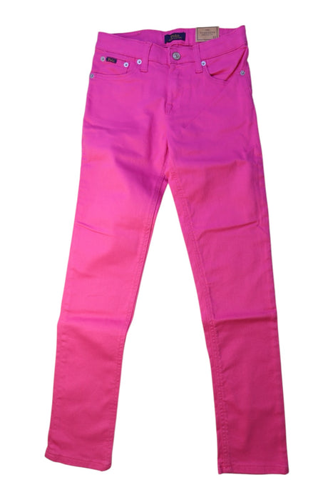 A Pink Jeans from Polo Ralph Lauren in size 12Y for girl. (Front View)