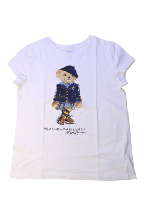 A White Short Sleeve T Shirts from Polo Ralph Lauren in size 8Y for neutral. (Front View)