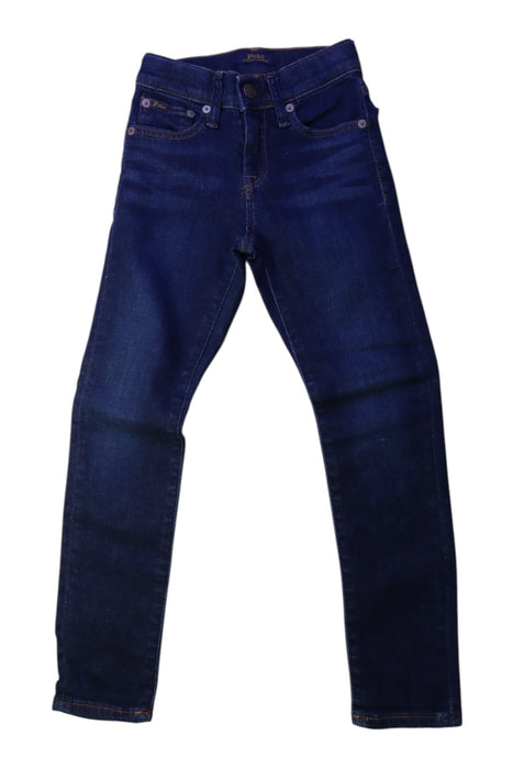 A Navy Jeans from Polo Ralph Lauren in size 7Y for boy. (Front View)