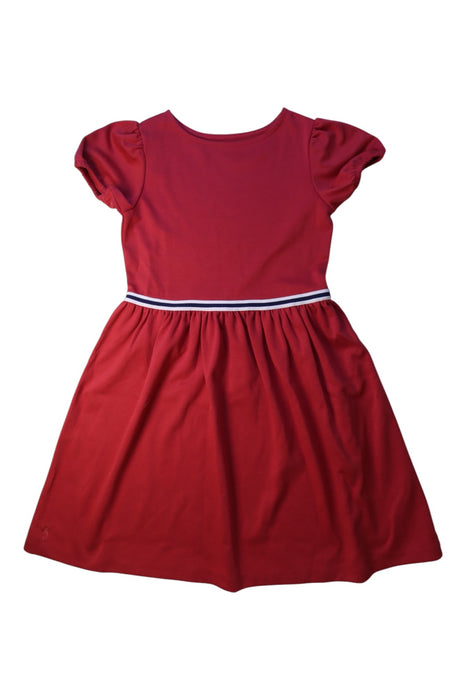 A Red Short Sleeve Dresses from Polo Ralph Lauren in size 8Y for girl. (Front View)