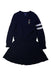 A Navy Sweater Dresses from Polo Ralph Lauren in size 7Y for girl. (Front View)
