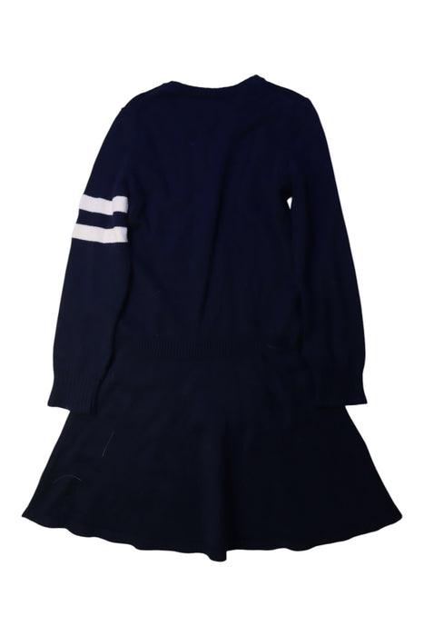 A Navy Sweater Dresses from Polo Ralph Lauren in size 7Y for girl. (Back View)