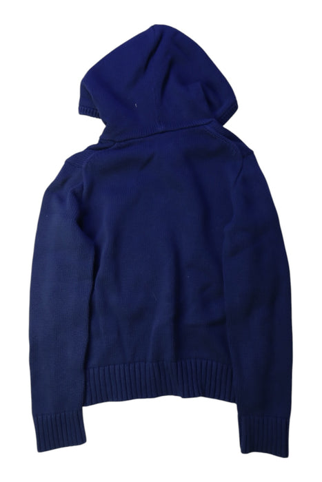 A Navy Hooded Sweatshirts from Polo Ralph Lauren in size 8Y for boy. (Back View)