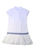 A White Short Sleeve Dresses from Polo Ralph Lauren in size 7Y for girl. (Back View)