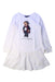 A White Long Sleeve Dresses from Polo Ralph Lauren in size 7Y for girl. (Front View)