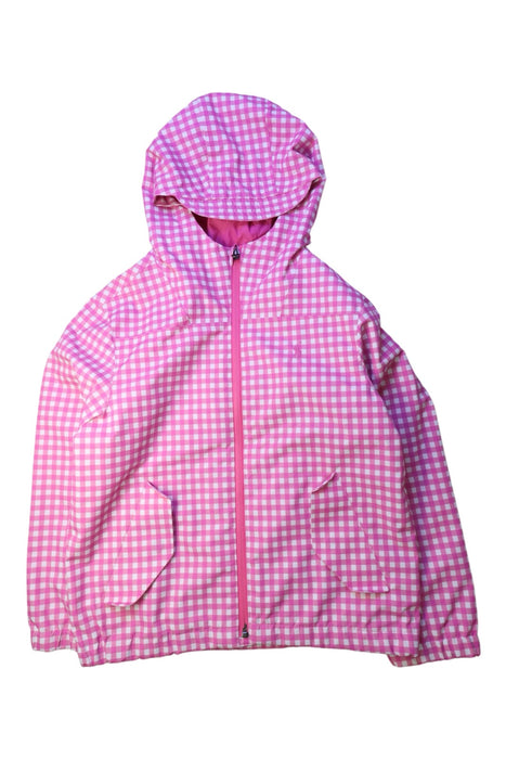 A Pink Rain Jackets from Polo Ralph Lauren in size 8Y for girl. (Front View)