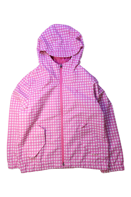 A Pink Rain Jackets from Polo Ralph Lauren in size 8Y for girl. (Front View)