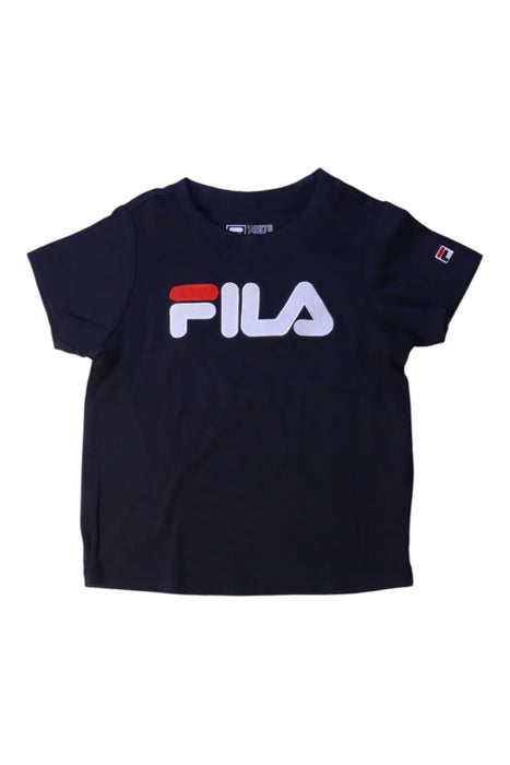 A Navy Short Sleeve T Shirts from Fila in size 4T for boy. (Front View)