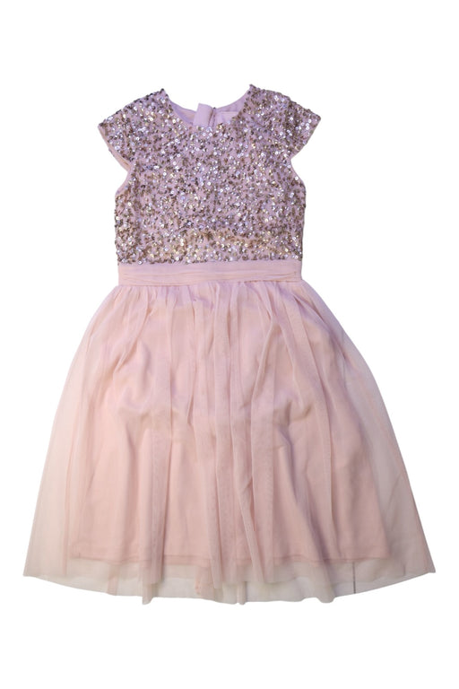 A Pink Short Sleeve Dresses from Lipsy London in size 8Y for girl. (Front View)