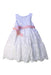 A White Sleeveless Dresses from Monsoon in size 6T for girl. (Front View)