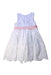A White Sleeveless Dresses from Monsoon in size 6T for girl. (Back View)