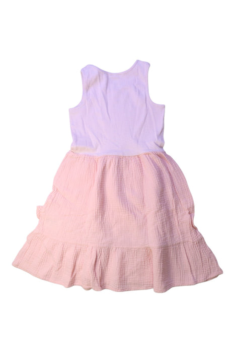 A White Sleeveless Dresses from Seed in size 9Y for girl. (Back View)