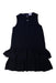 A Black Sleeveless Dresses from Armani in size 6T for girl. (Front View)