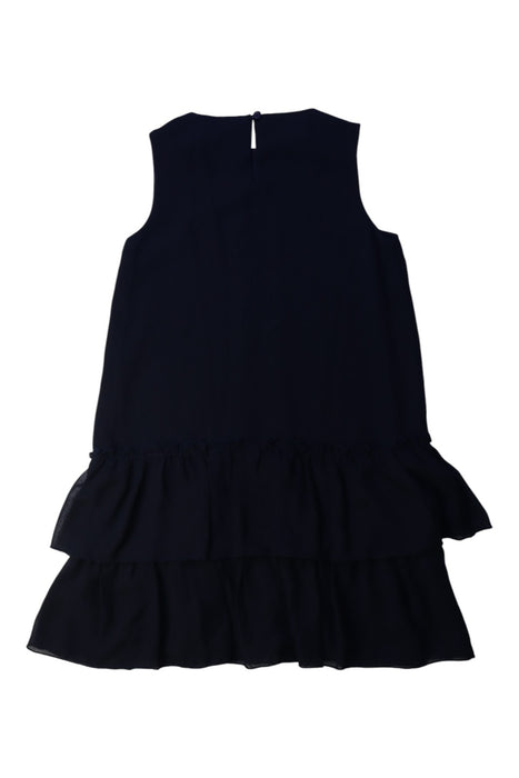 A Black Sleeveless Dresses from Armani in size 6T for girl. (Back View)