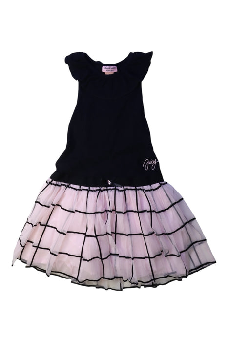 A Black Sleeveless Dresses from Juicy Couture in size 7Y for girl. (Front View)