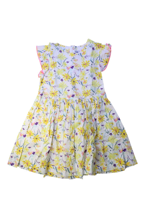 A Multicolour Sleeveless Dresses from Petit Bateau in size 8Y for girl. (Front View)