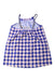 A Blue Sleeveless Dresses from Crewcuts in size 3T for girl. (Back View)