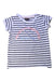 A White Short Sleeve Tops from Velveteen in size 8Y for girl. (Front View)