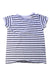 A White Short Sleeve Tops from Velveteen in size 8Y for girl. (Back View)
