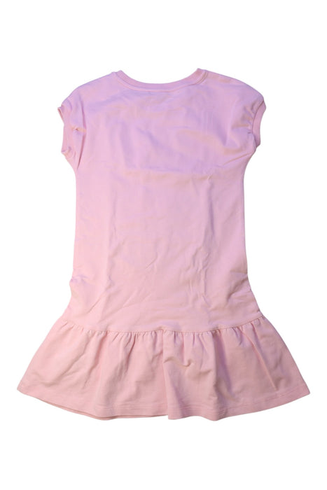 A Pink Short Sleeve Dresses from Moschino in size 8Y for girl. (Back View)
