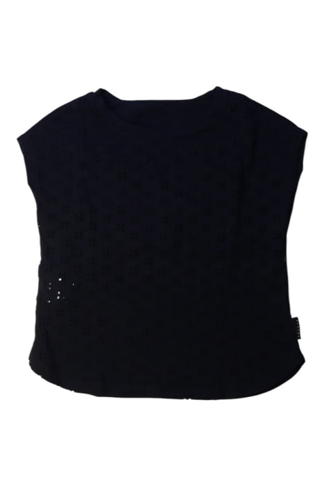 A Black Sleeveless Tops from Sisley in size 7Y for girl. (Front View)