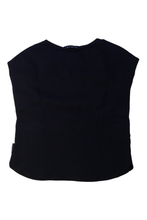A Black Sleeveless Tops from Sisley in size 7Y for girl. (Back View)