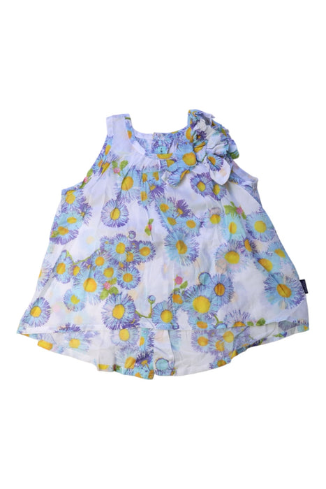 A Blue Sleeveless Dresses from Hakka in size 5T for girl. (Front View)