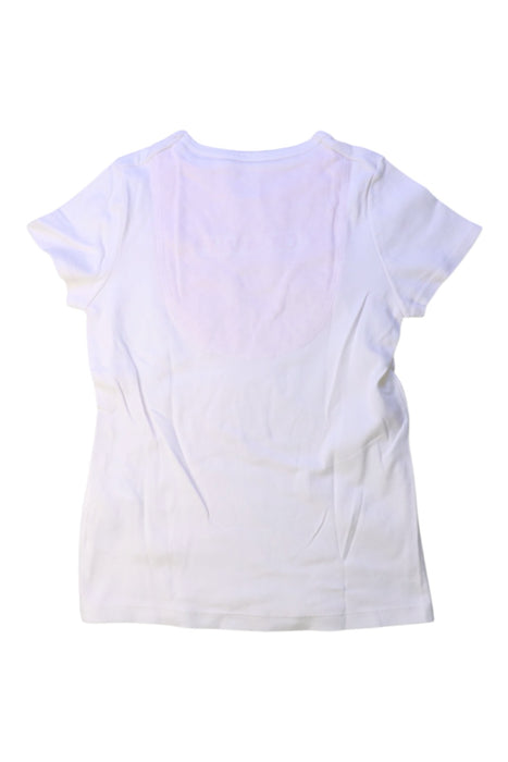 A White Short Sleeve T Shirts from Petit Bateau in size 8Y for girl. (Back View)