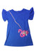 A Blue Short Sleeve Tops from Nautica in size 3T for girl. (Front View)