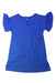 A Blue Short Sleeve Tops from Nautica in size 3T for girl. (Back View)