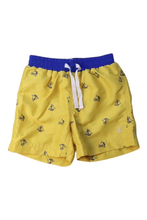 A Yellow Swim Shorts from Petit Bateau in size 12-18M for boy. (Front View)