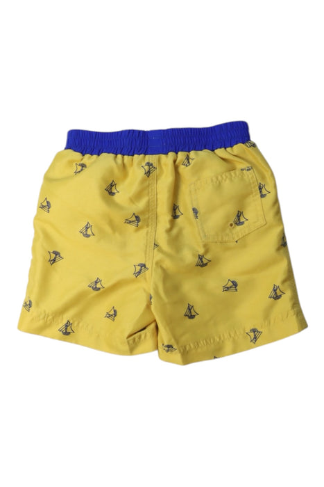 A Yellow Swim Shorts from Petit Bateau in size 12-18M for boy. (Back View)