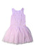 A Pink Sleeveless Dresses from Seed in size 7Y for girl. (Back View)