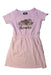 A Pink Short Sleeve Dresses from Roots in size 5T for girl. (Front View)