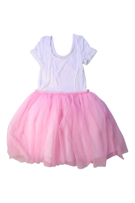 A White Dress Sets from Seed in size 8Y for girl. (Back View)