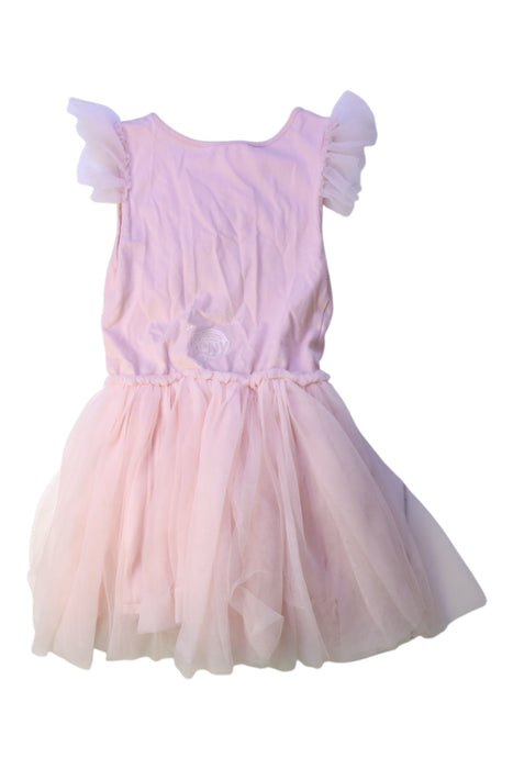 A Pink Short Sleeve Dresses from Tutu Du Monde in size 6T for girl. (Back View)