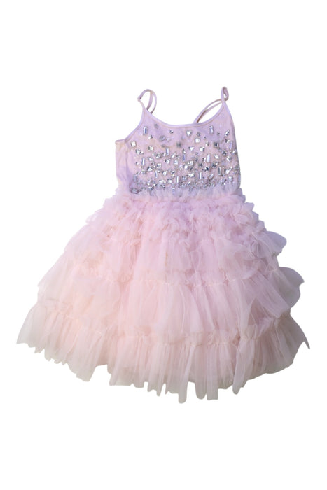 A Pink Sleeveless Dresses from Tutu Du Monde in size 6T for girl. (Front View)