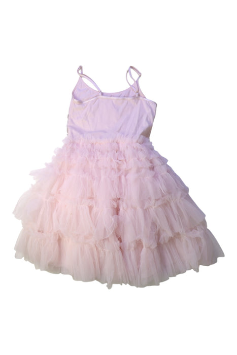 A Pink Sleeveless Dresses from Tutu Du Monde in size 6T for girl. (Back View)