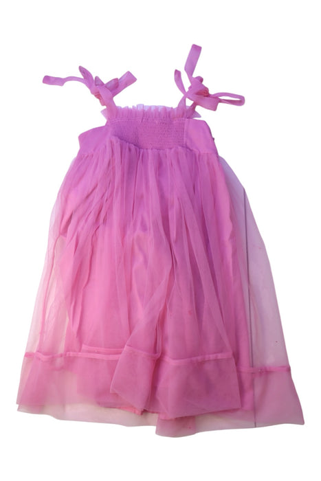 A Pink Sleeveless Dresses from Tutu Du Monde in size 8Y for girl. (Back View)
