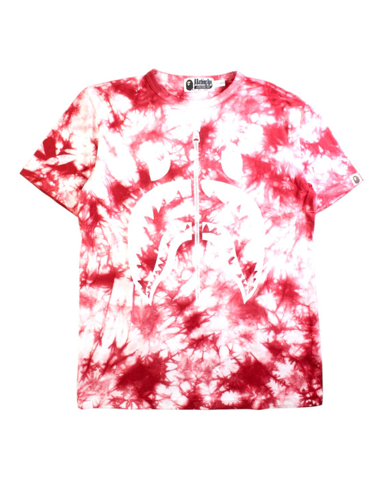 A Red Short Sleeve T Shirts from Bape by A Bathing Ape in size 14Y for boy. (Front View)