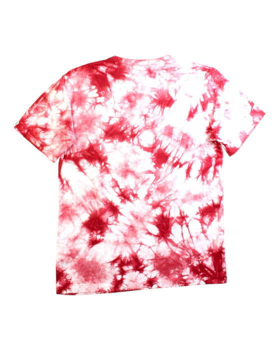 A Red Short Sleeve T Shirts from Bape by A Bathing Ape in size 14Y for boy. (Back View)