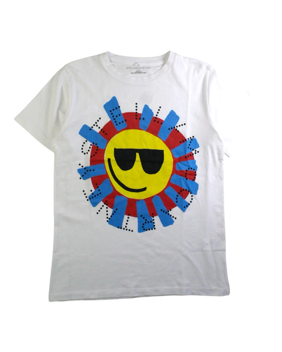 A White Short Sleeve T Shirts from Stella McCartney in size 12Y for boy. (Front View)