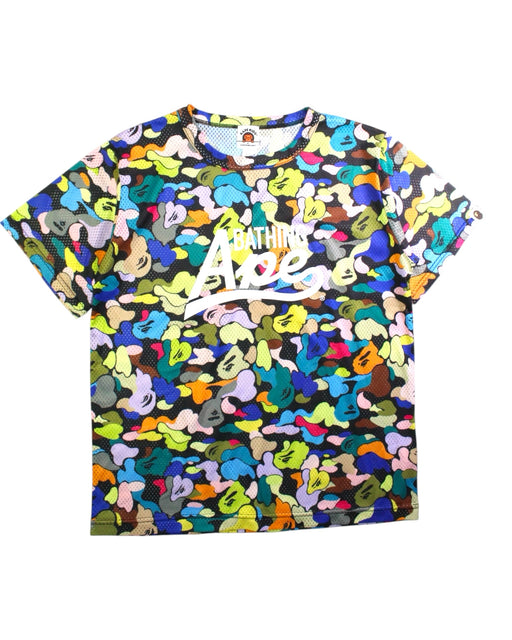 A Multicolour Short Sleeve T Shirts from BAPE KIDS in size 10Y for neutral. (Front View)