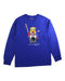 A Blue Long Sleeve T Shirts from Polo Ralph Lauren in size 10Y for boy. (Front View)