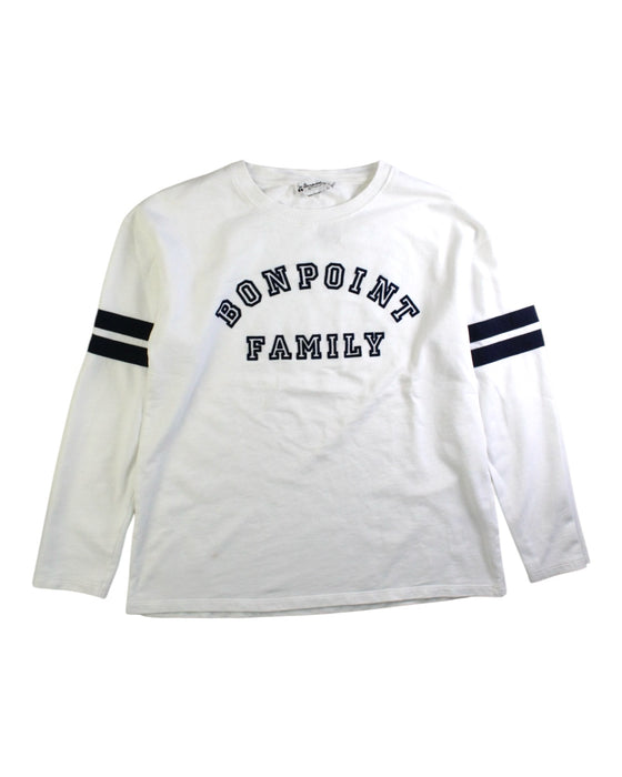 A White Long Sleeve T Shirts from Bonpoint in size 12Y for boy. (Front View)