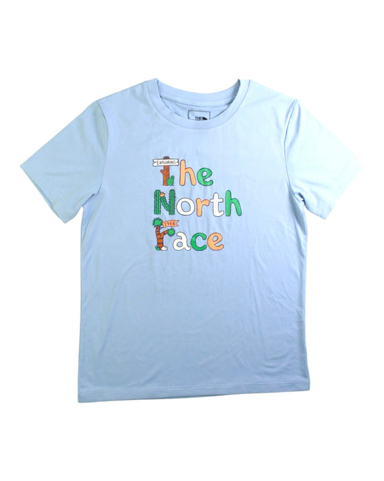 A Blue Short Sleeve T Shirts from The North Face in size 12Y for neutral. (Front View)