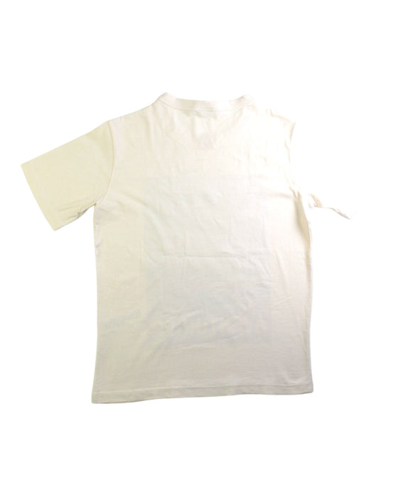 A Beige Short Sleeve T Shirts from Petit Bateau in size 12Y for boy. (Back View)