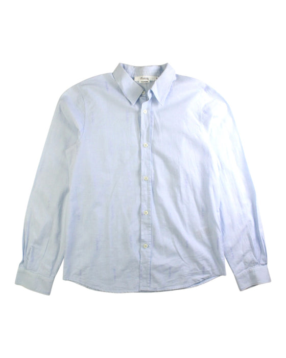 A Blue Long Sleeve Shirts from Bonpoint in size 12Y for boy. (Front View)