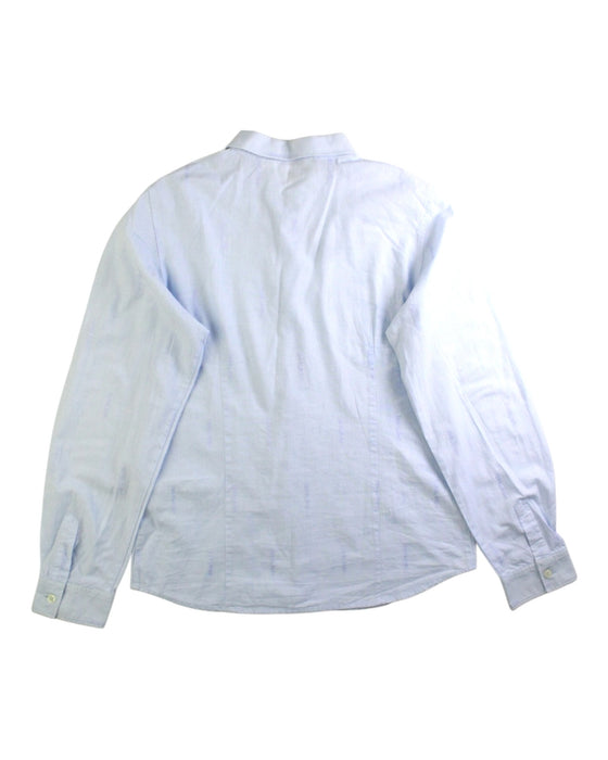 A Blue Long Sleeve Shirts from Bonpoint in size 12Y for boy. (Back View)